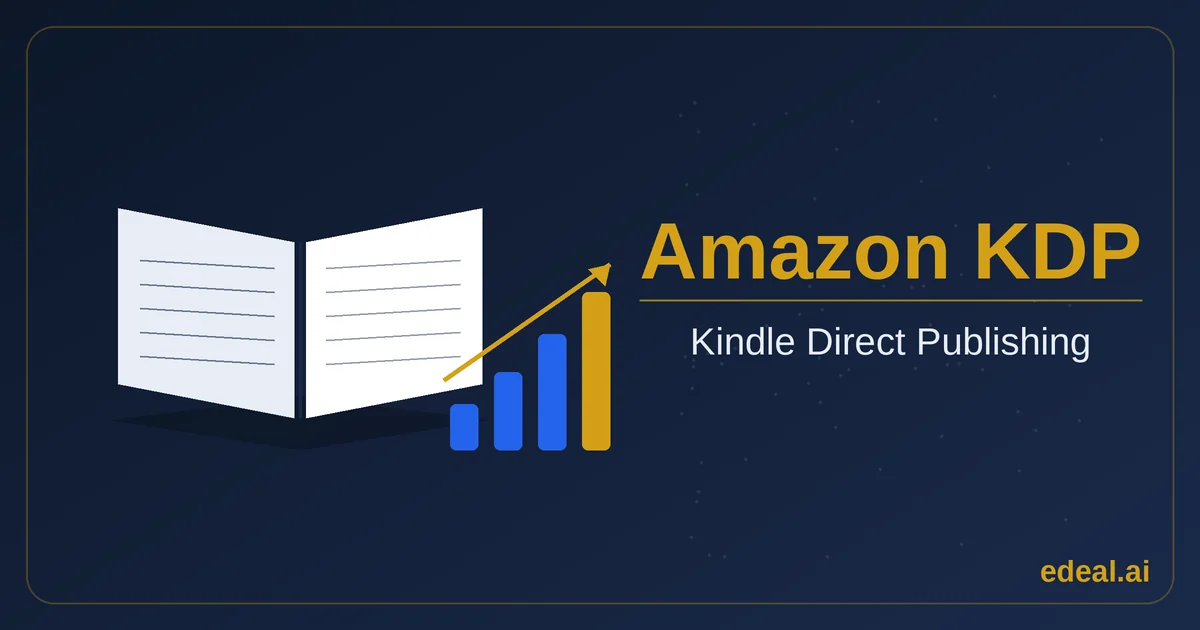 Amazon KDP book business for a non-resident — an open book, rising sales, connected to the US market