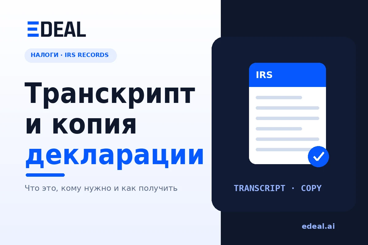 IRS tax transcript vs a copy of the return — which document and when