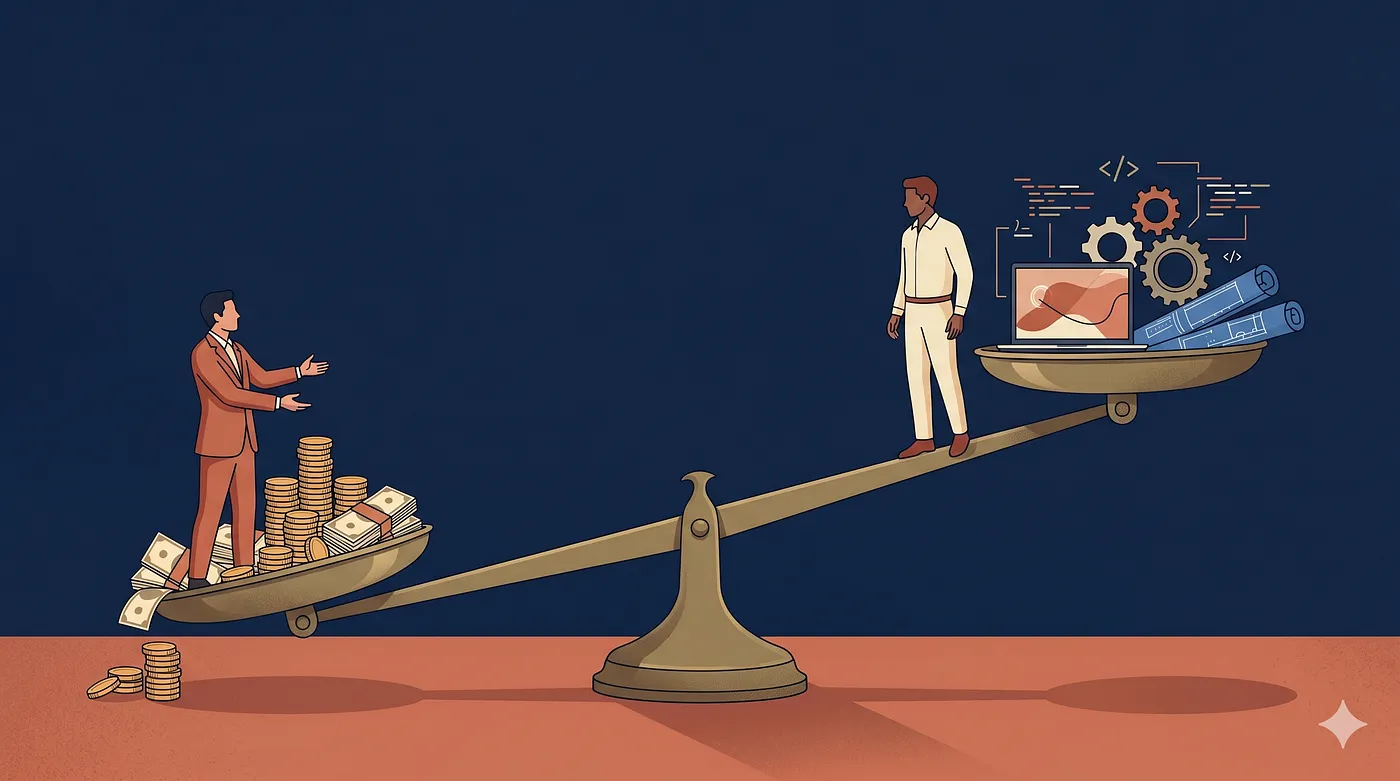 50/50 partnership — parallel vesting